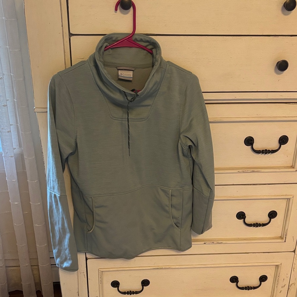 Columbia Sage Green Cowl Neck Pullover